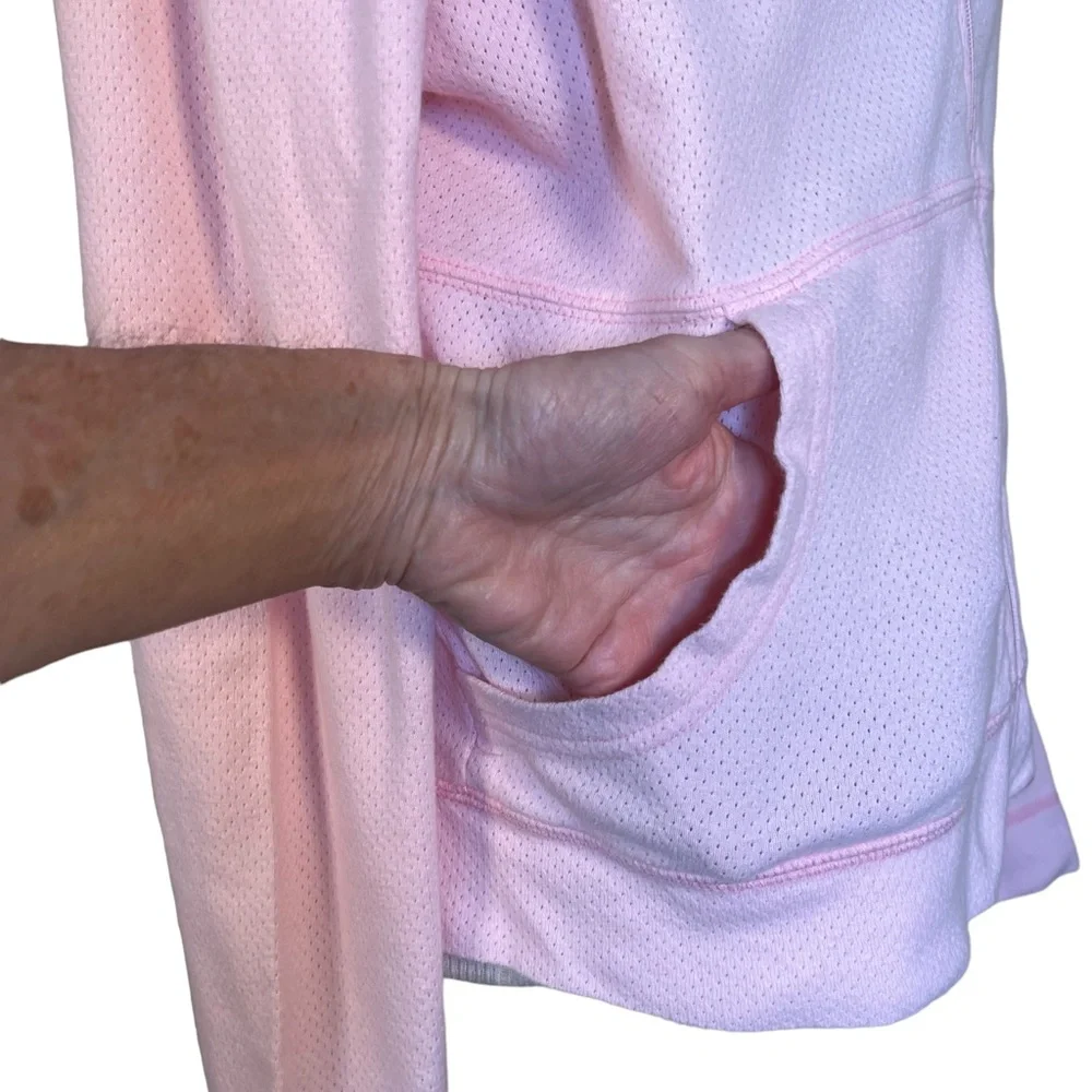 Body Chemistre Light Pink Cotton Hoodie W/Horse Head & Heart Embroidered Logo S